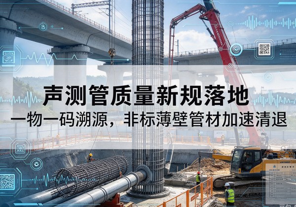 横州声测管质量新规落地，一物一码溯源，非标薄壁管材加速清退